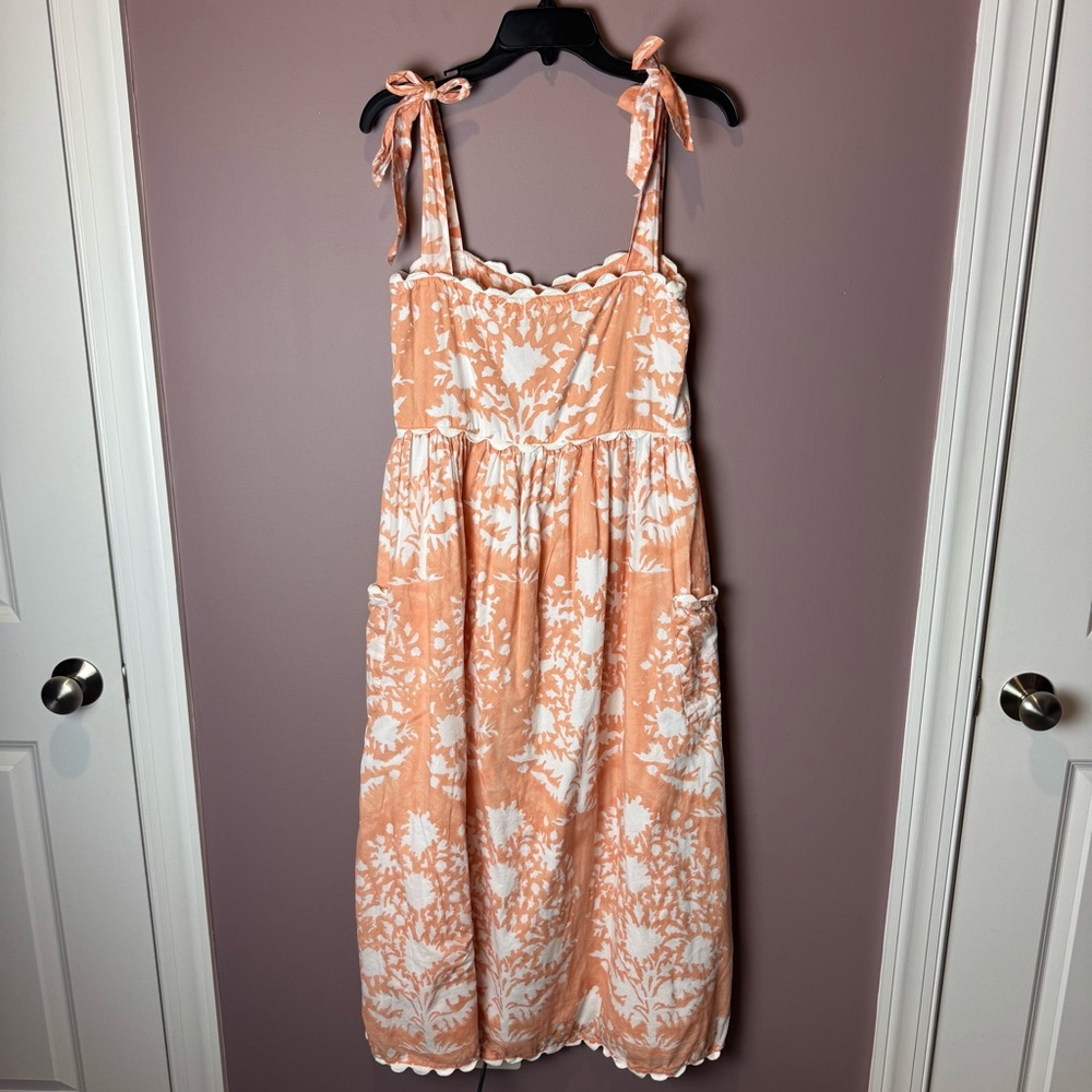 Juliet Dunn Pastel Palladio Tie Shoulder Midi Dress Tuckernuck Ric Rac - Picture 8 of 11